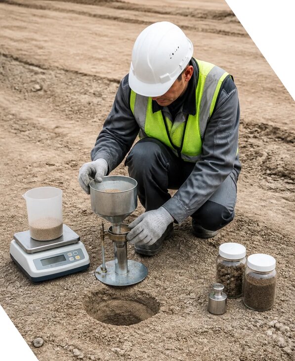 Определение коэффициента уплотнения грунта в Кизляре