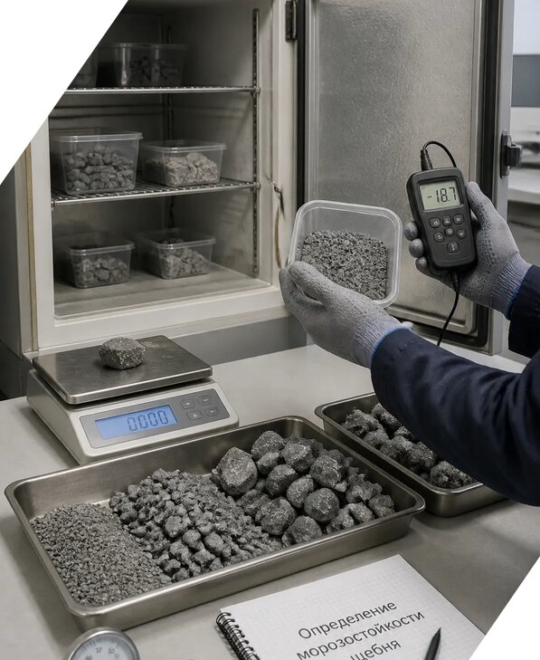 Определение морозостойкости щебня в Кизляре от 3556 р. | ЭкспертизаРоссия