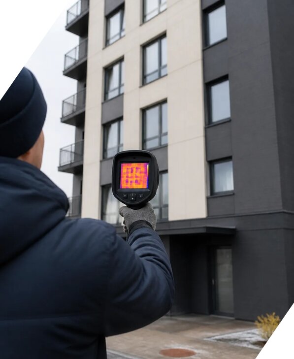 Тепловизионное обследование зданий в Кизляре от 5081 р. | ЭкспертизаРоссия