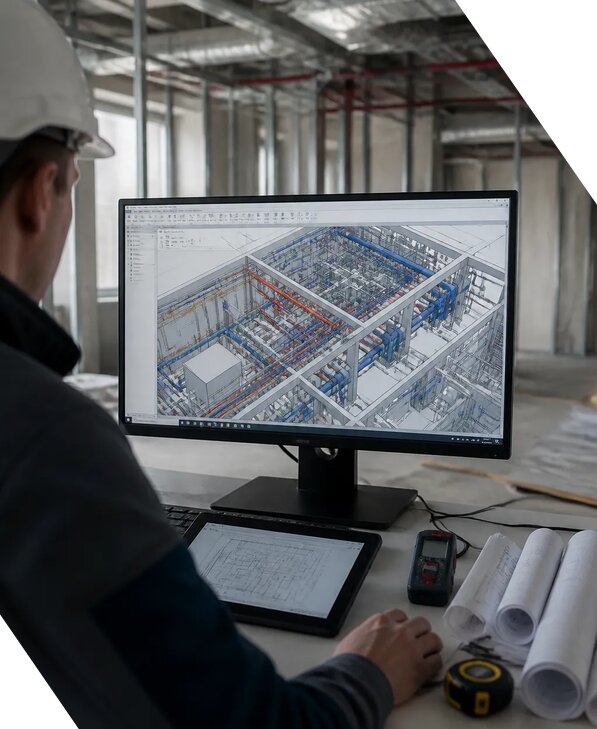 Создание BIM модели инженерных сетей для объектов в Кизляре